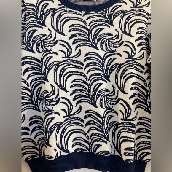 ALLUDE Crew neck cotton silk sweater M7. - Picture 5 of 7